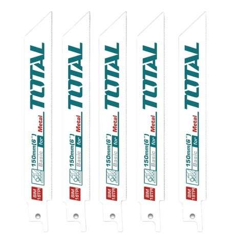 Total Tools - Reciprocating Saw Blades for Metal 150mm (6")