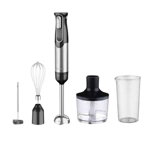 Decakila - 500ml Cordless Hand Blender 5-in-1 Set - Black - 100W