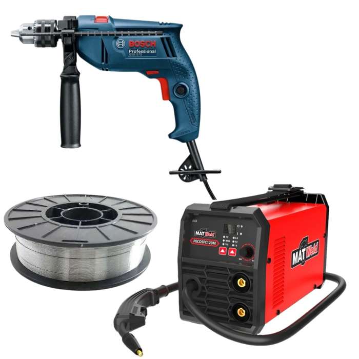 Matweld - Super MIG Inverter Welder, Bosch- Impact Drill &amp; Welding Wire