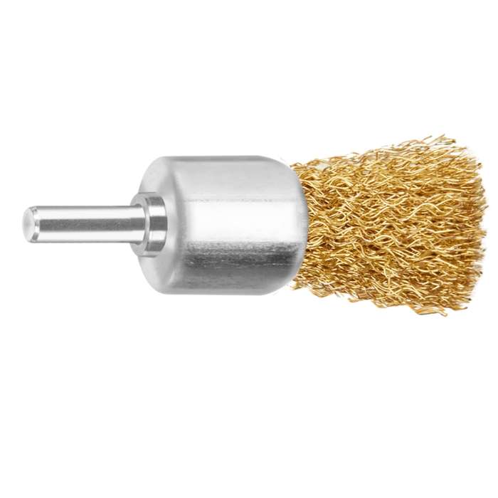 Ingco - Pencil Wire Brush - 25 mm (1") | 1/4" Shank, 0.3 mm Steel Wire