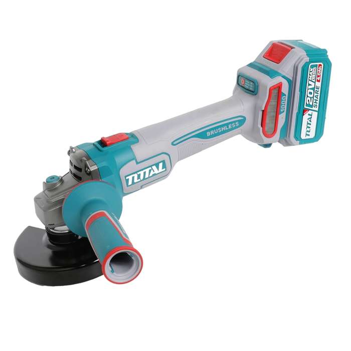 Total Tools - Cordless Brushless Angle Grinder (20V) - Tool Only