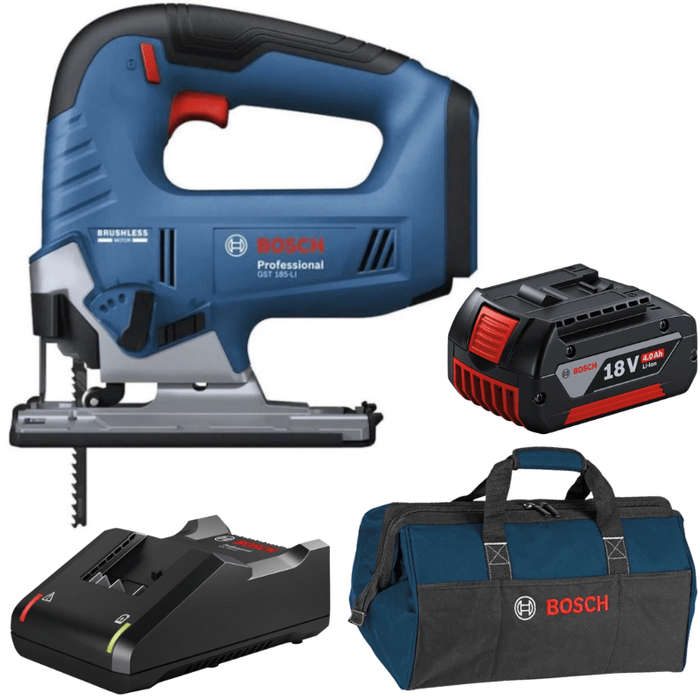 Bosch - Cordless Jigsaw (GST 185-LI) (06015B3021) Combo Kit with Tool Bag