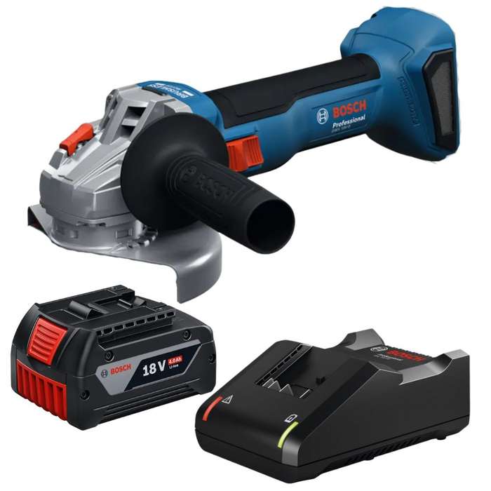 Bosch - Professional Cordless Angle Grinder with 4.0Ah Battery &amp; Charger