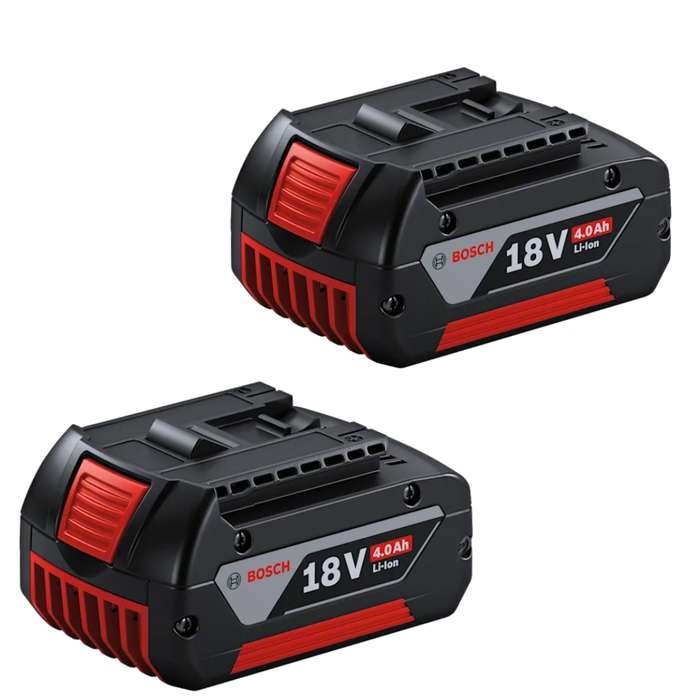 Bosch - Professional (18V) Batteries 4.0Ah (GBA 18V) - Pack of 2