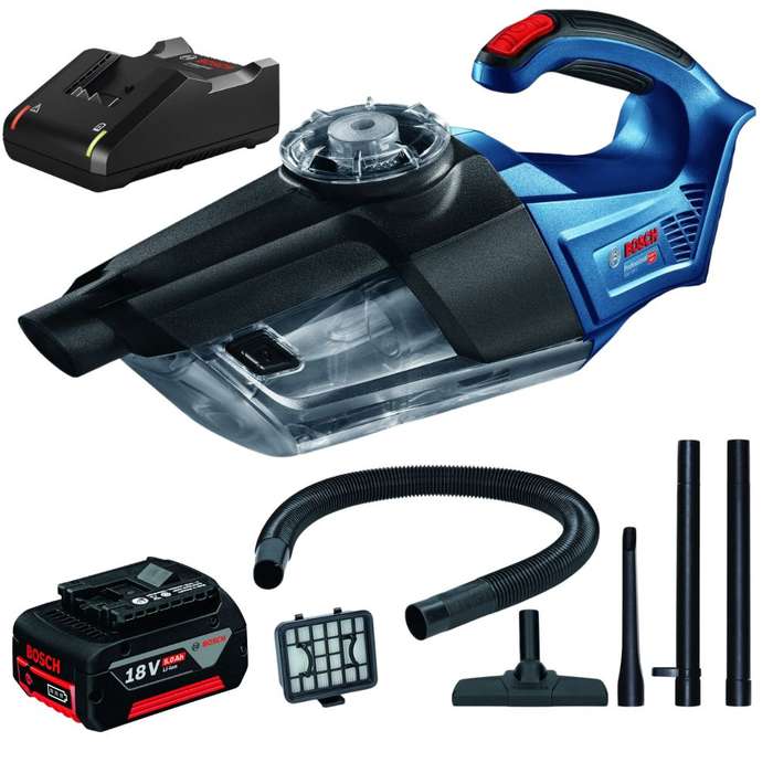 Bosch - Cordless Vacuum Cleaner incl Accessories with 5Ah Battery &amp; Charger