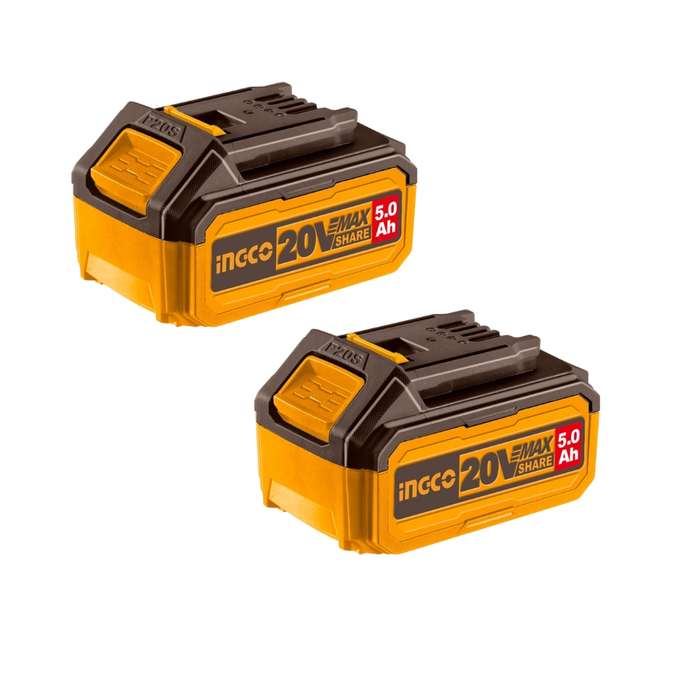 Ingco - Battery 5.0Ah (20V) - Lithium-Ion Battery - P20S Series - Dual Pack
