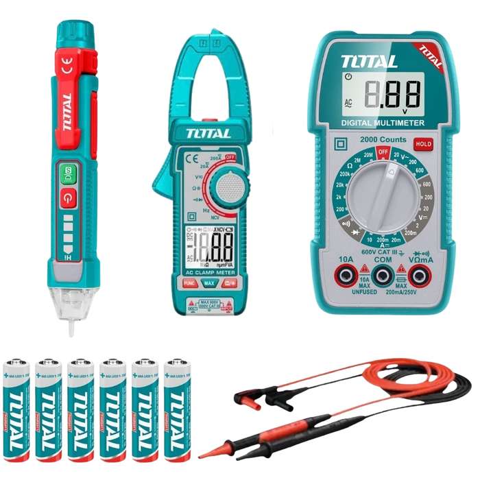 Total Tools - Electrical Test Kit -3PC Set