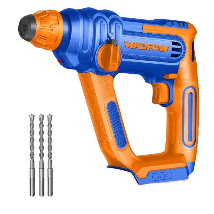 Wadfow - Cordless SDS Rotary Hammer Drill (20V) &amp; Drill Bits - Tool Only