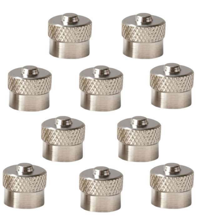 Schrader Metal Dome Valve Cap - Pack of 10