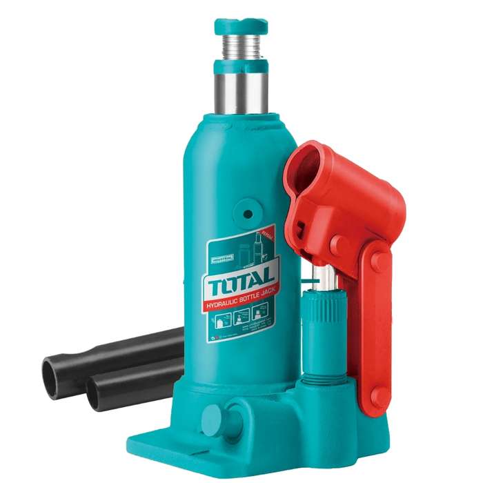 Total Tools - Heavy Duty Hydraulic Bottle Jack - 5 Ton