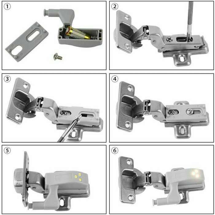 Cupboard Hinge Light - Pack Of 4