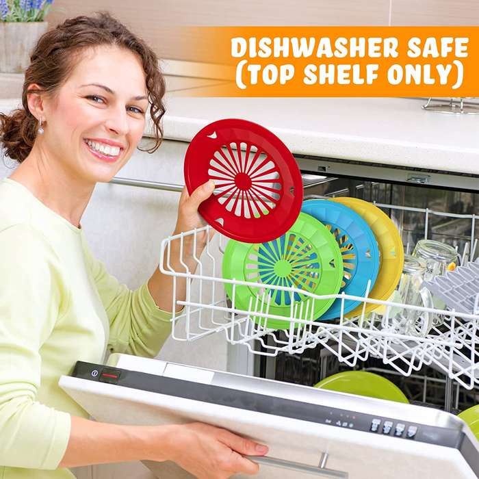 Reusable Plastic Paper Plate Holders - Set Of 12