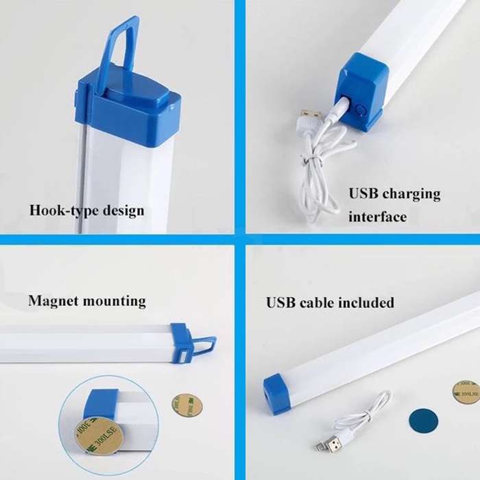 Rechargeable LED Lights Loadshedding Tube Light 52cm