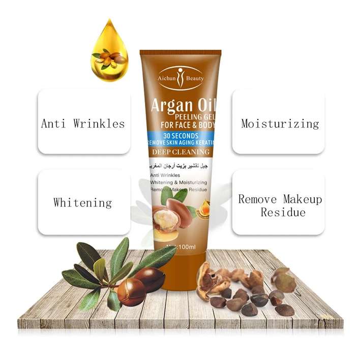 Argan Oil Deep Cleaning Peeling Gel For Face and Body