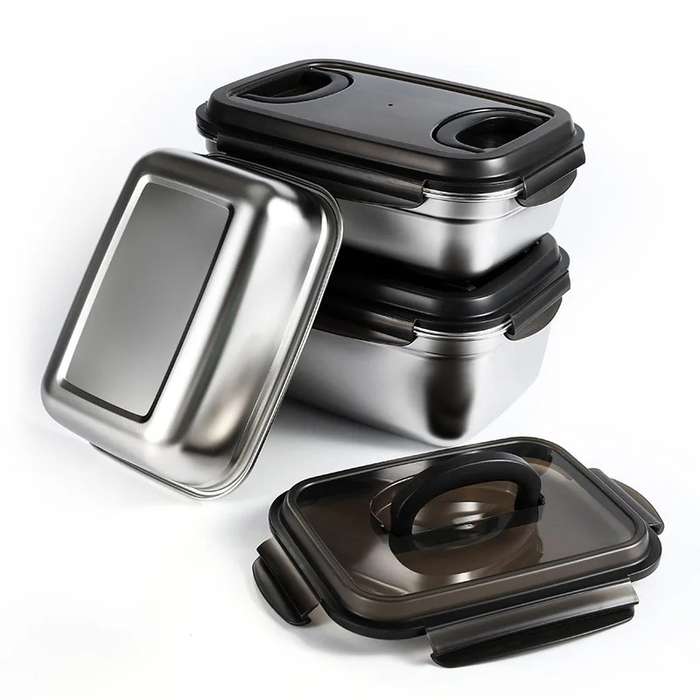 Senza Braai Bak Jumbo Multi Purpose Stainless Steel Leakproof Storage Container 3800ml