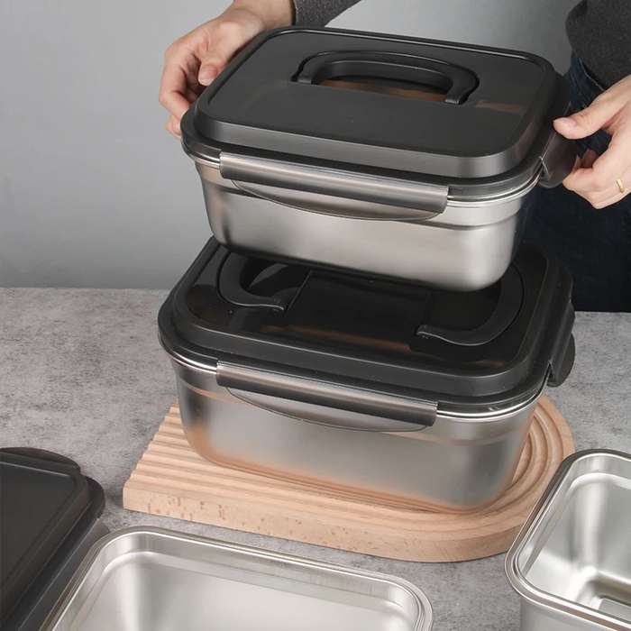 Senza Braai Bak Jumbo Multi Purpose Stainless Steel Leakproof Storage Container 3800ml