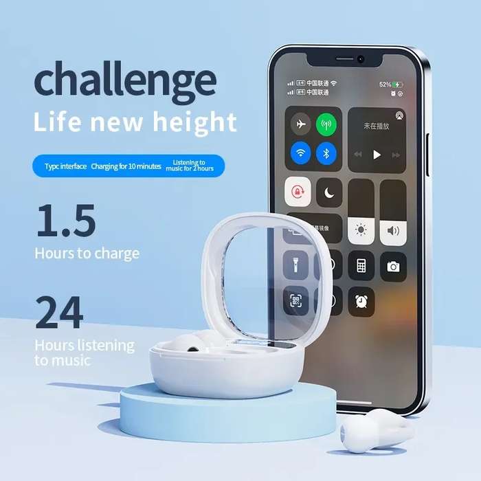 Clip-on Stylish Hi-Fi Sound Sweat-Proof Earbuds