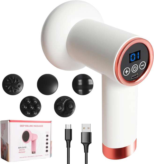 Lite Deep Rolling Massager Gun For A Shiatsu Cellulite Massage