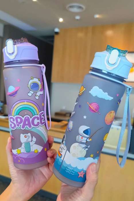 Motivational Space Water Bottle 650ml