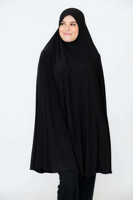 Ayesha Black Flowing Abaya Burqa