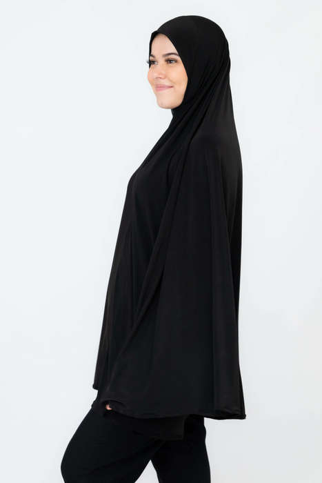 Ayesha Black Flowing Abaya Burqa