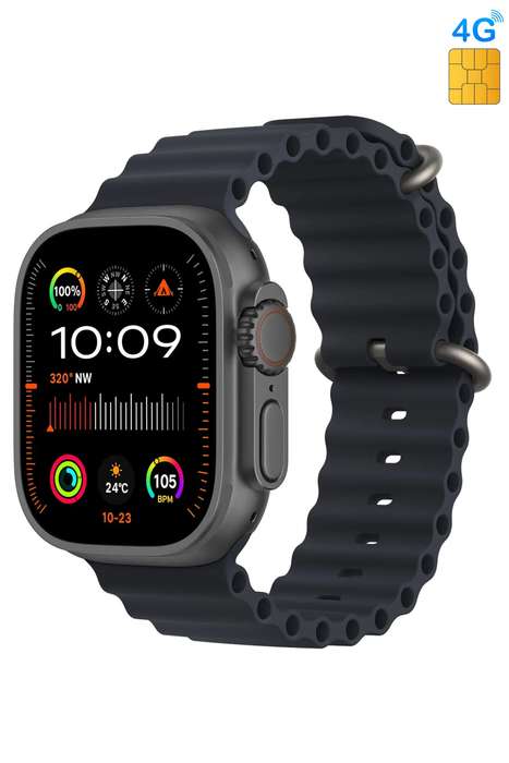 The Phone Premium S9 Android Ultra Smart Watch With 4G SIM With Video Calling Black