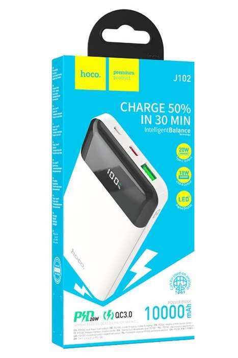 HOCO 10000mAh Power Bank J102 Cool Figure PD20W + QC3.0