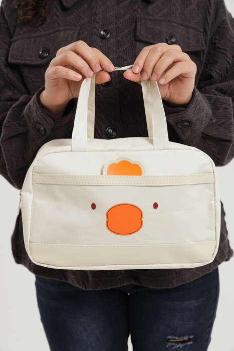 Senza FunBlast Lunch Bag Rectangle Shaped Multi-Purpose Insulated Travel Lunch Bag For Kids &amp;...