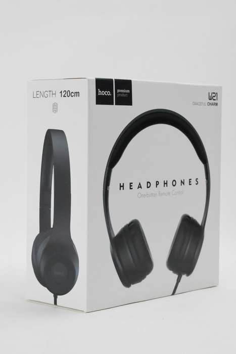 HOCO W21 Wired Headphones  Graceful Charm Headset With Mic
