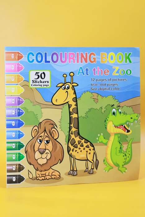 Colouring Book At the Zoo or Traffic