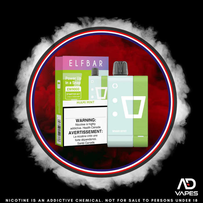 Elf Bar EW9000 50mg Kit Miami Mint Pod + Battery PREORDER