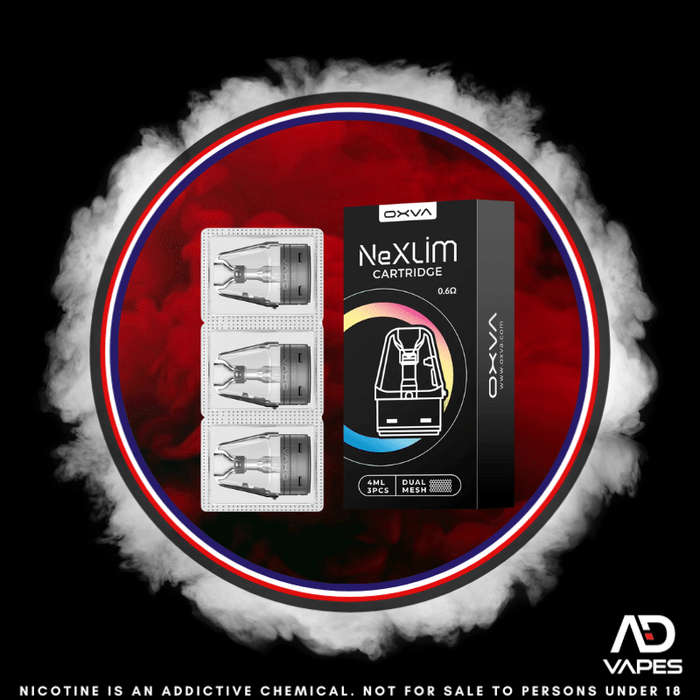 OXVA NeXLIM Replacement Cartridges 0.8 4ml 3 Pack