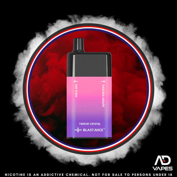 Blast Juice 9000 35mg Mr Pink & Sakura Grape Dual Flavour