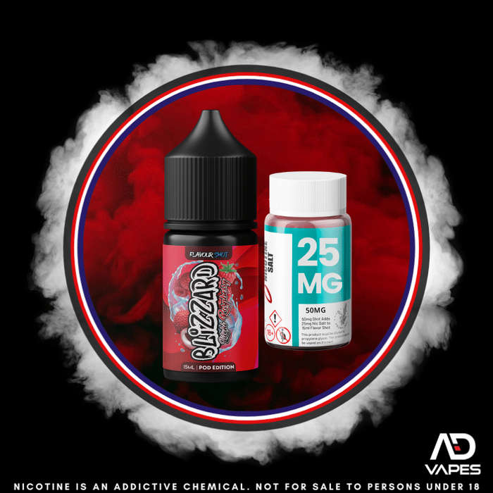 Blizzard Litchi Raspberry 25mg 30ml Longfill Kit