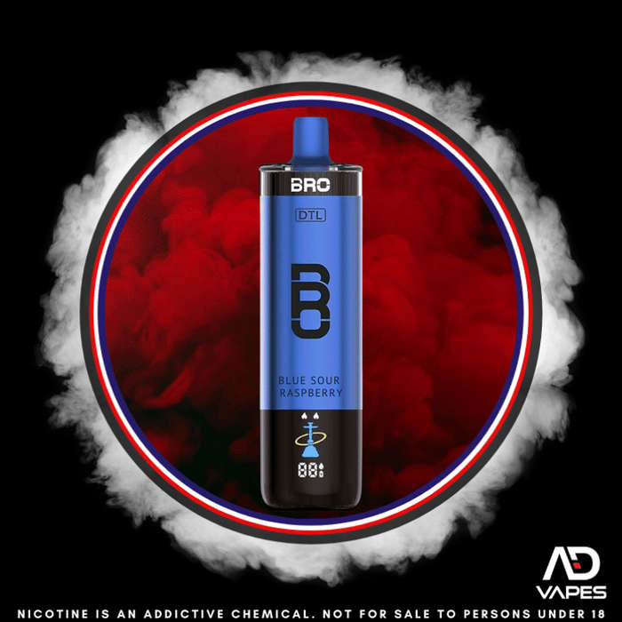 Bro Vapes Hookah DTL 40K 50mg Blue Sour Raspberry
