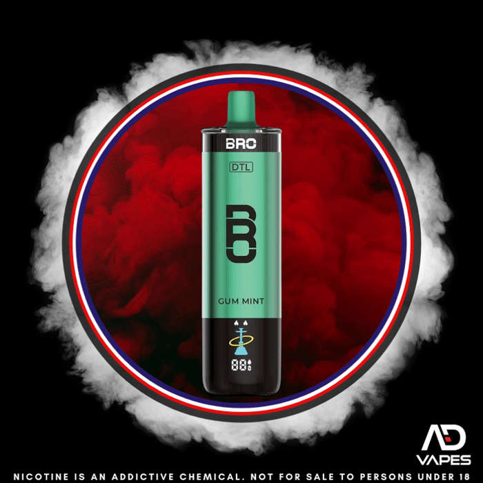 Bro Vapes Hookah DTL 40K 50mg Gum Mint