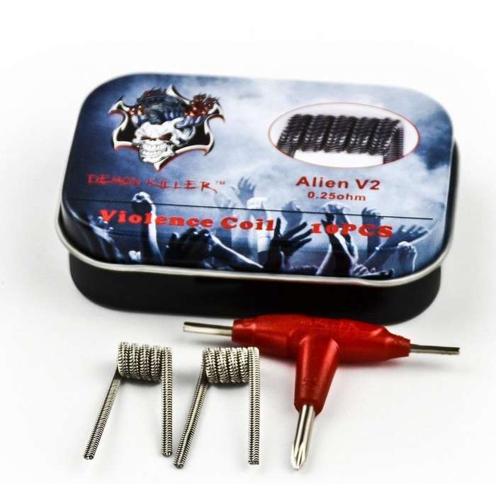 Pre-rolled coil - DemonKiller Alien V2 0.25ohm (10pcs) - Demon Killer