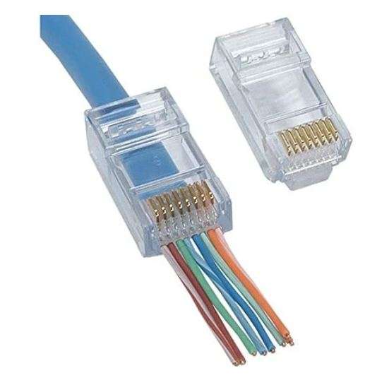 RJ45 CAT5-Pass-Through Connector