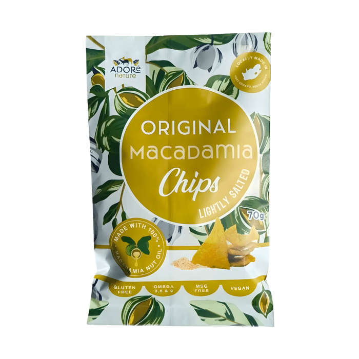 Adore Nature Macadamia Chips Lightly Salted 70g