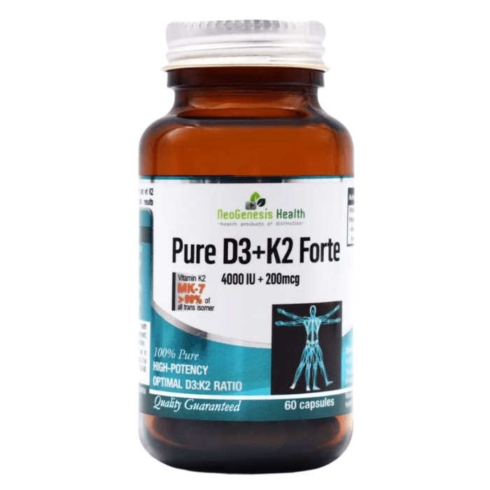 NeoGenesis Pure Vit D3 4000iu & K2 200mcg Forte 60