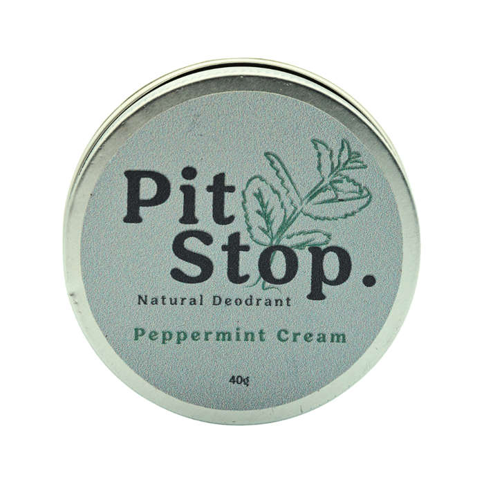 Pit Stop Natural Deodorant Peppermint Cream 40g