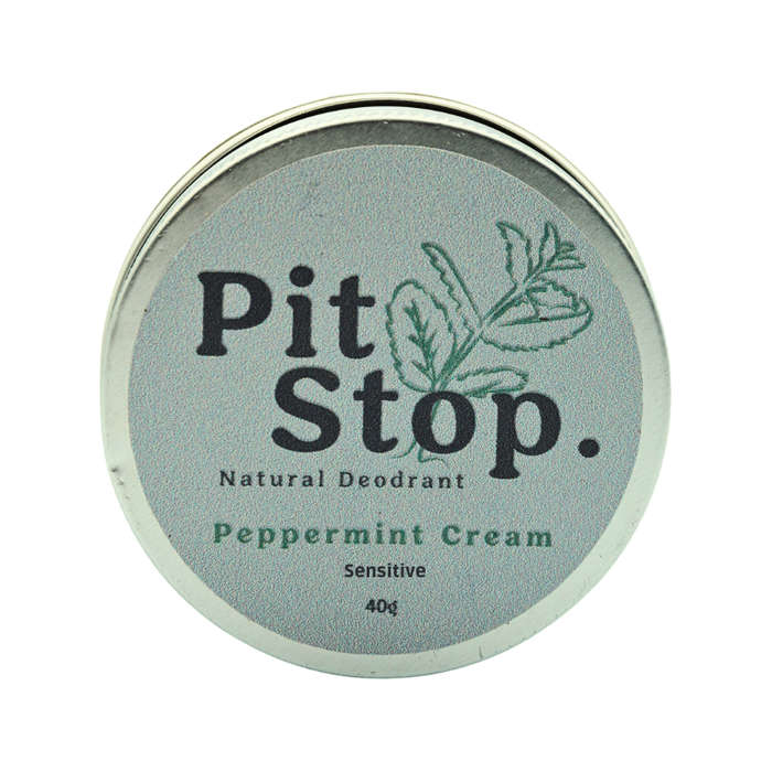 Pit Stop Sensitive Natural Deodorant Peppermint Cream 40g