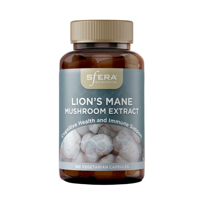Sfera Bio Nutrition Lions Mane (Hericium Erinaceus) 180 Capsules