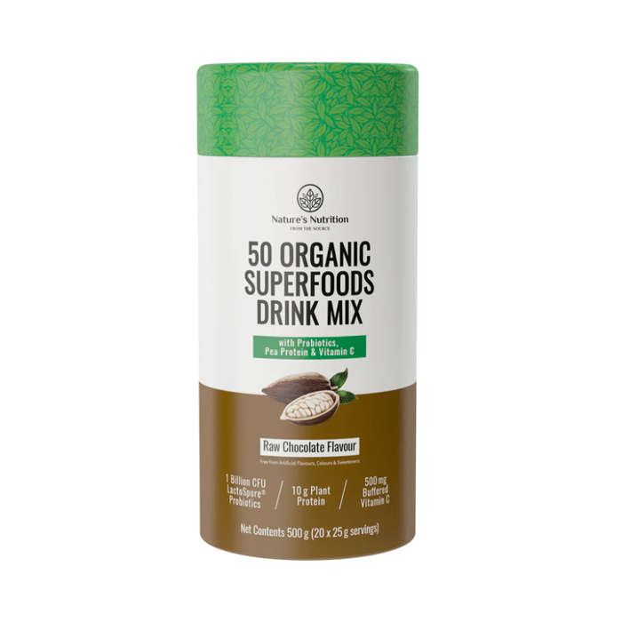Nature's Nutrition Raw Chocolate Superfoods Drink 500g