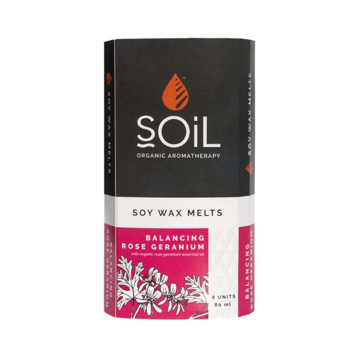Soil Soy Wax Melts Rose Geranium