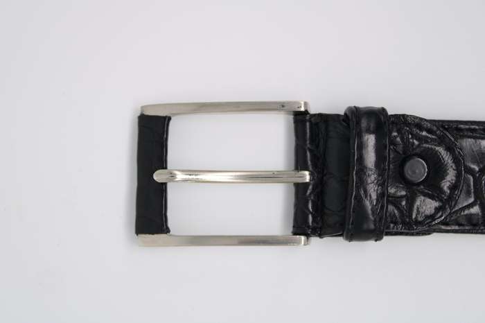 Crocodile Belly Belt - Men's - Single Tongue Buckle