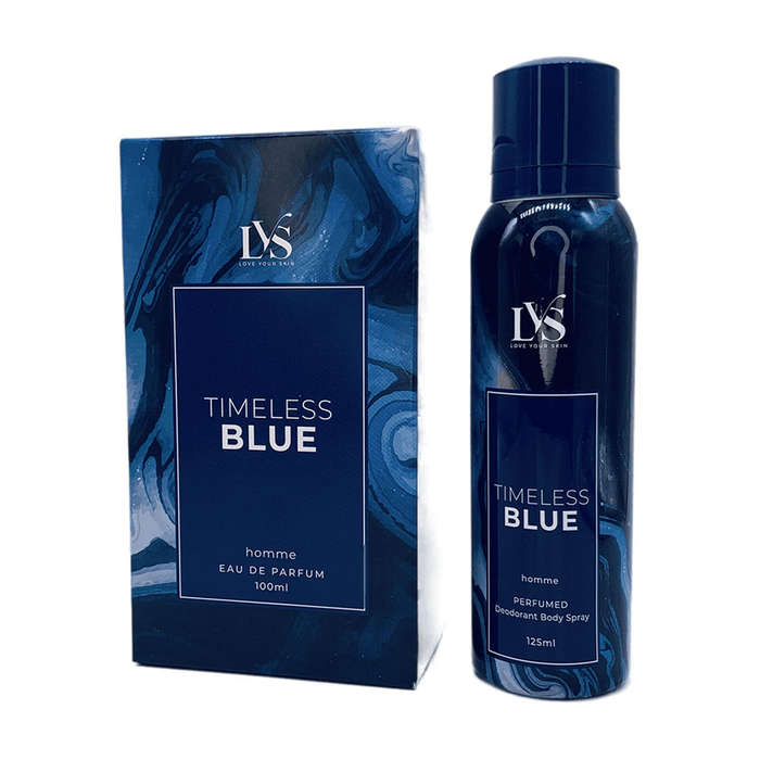 LYS Homme Timeless Blue Eau de Parfum  Long-Lasting Woody Aromatic Scent