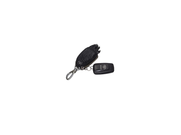Genuine Crocodile Foot Key Holder  Exotic Leather Zipper Pouch