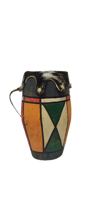 Handcrafted Painted Hand Drum  Vibrant & Resonant Sound