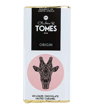 80g Tomes Safari 60% Dark Chocolate Salted Caramel